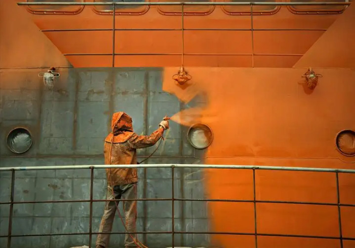 (圖為工業(yè)涂料應(yīng)用圖)